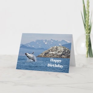 Alaska Humpback Whale Wildlife Photo Birthday Card