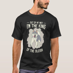 Alaska Husky Sledding Sled Dog Racing Dog Sled Rid T-Shirt