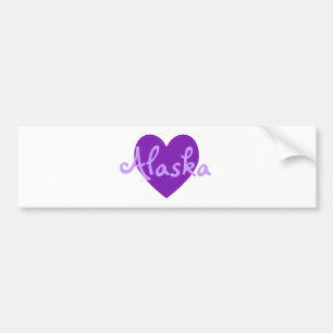 Alaska in Purple Bumper Sticker