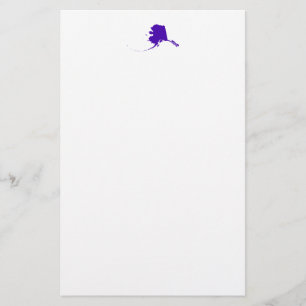 Alaska in Purple Stationery