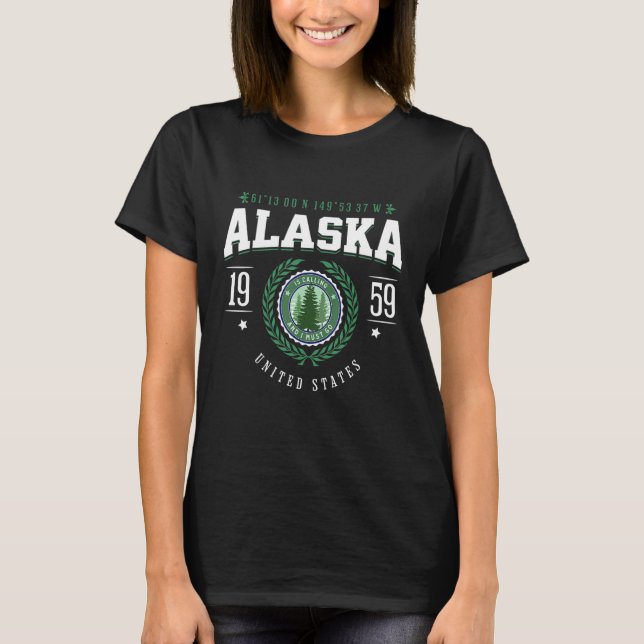 Alaska is Calling and I Must Go Vacation Souvenir  T-Shirt (Front)