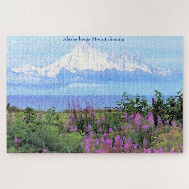 Alaska  kenia Mount iliamna Jigsaw Puzzle (Horizontal)