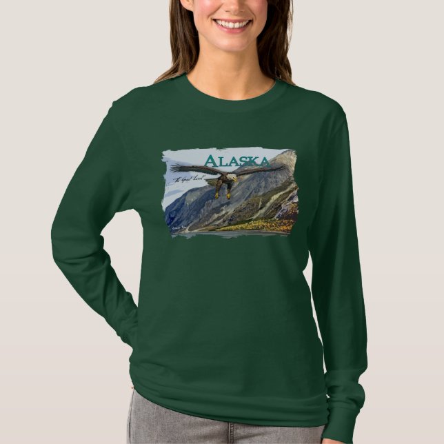 Alaska Ladies Long Sleeve T-Shirt (Front)