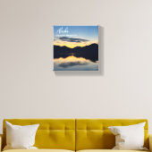 Alaska - Land of the Midnight Sun Canvas Photo Tile (Living Room)