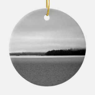 Alaska Landscape Ceramic Tree Decoration