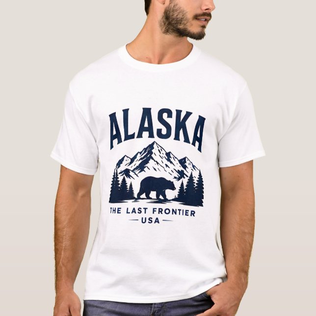 Alaska Last Frontier Adventure T-Shirt (Front)