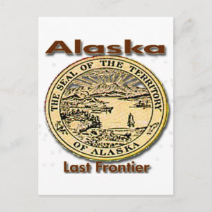 Alaska Last Frontier State Seal Postcard