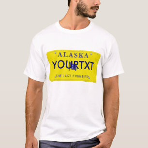Alaska License Plate T-Shirt