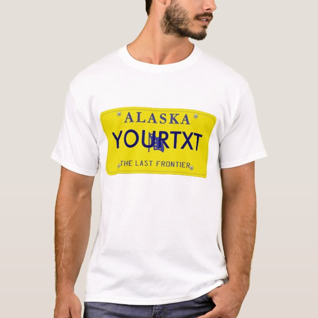 Alaska License Plate T-Shirt (Front)