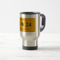 Alaska License Plate travel mug