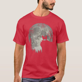 Alaska Malamute And Moon Halloween 258 T-Shirt