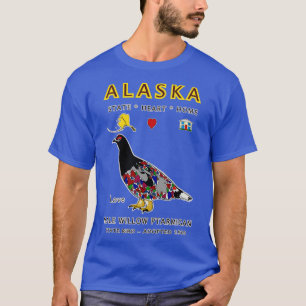 Alaska Male Willow Ptarmigan Love Valentines Day S T-Shirt