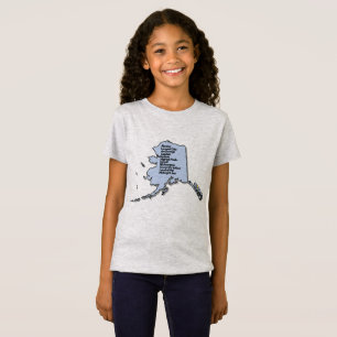 Alaska Map and Facts T-Shirt