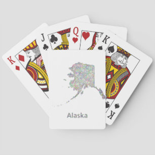 Alaska map playing cards