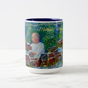 Alaska Marina's Village GingerBread Captain Cook a Two-Tone Coffee Mug