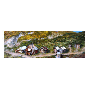 Alaska Mining Camp Gold Prospecting Wall Picture Photo Print