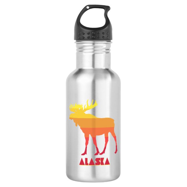 Alaska Moose 532 Ml Water Bottle (Front)