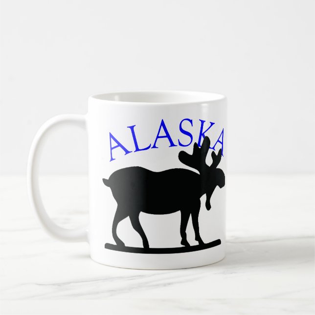 Alaska Moose Coffee Mug (Left)