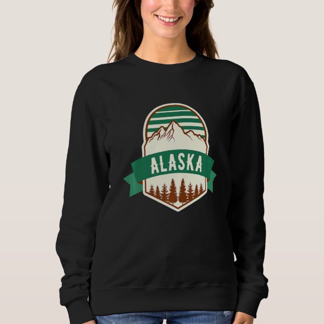 Alaska Mountain Badge Sweatshirt (Front)