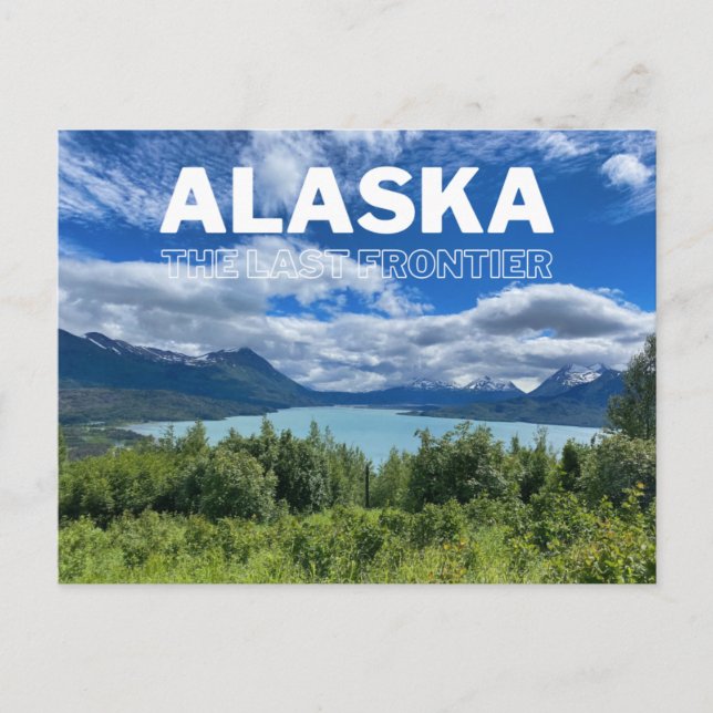 Alaska Mountain Lake Photography Postcard (Front)