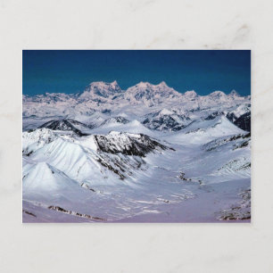 Alaska Mountain Range - Aerial View Postcard
