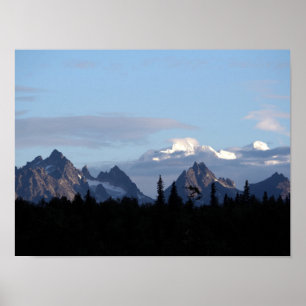 Alaska Mountain Range Denali Photo Poster