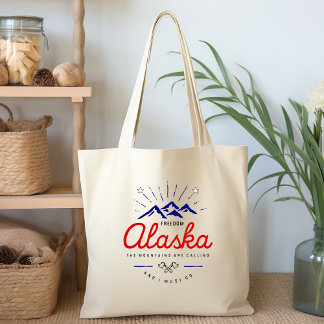 Alaska Mountains are Calling I Must Go Light-Colou Tote Bag