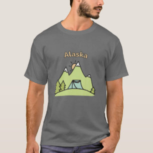 Alaska Mountains Hiking Climbing Camping And Outdo T-Shirt