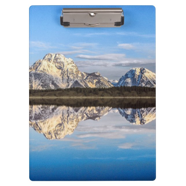 Alaska Mountains Reflection Photo Clipboard (Front)