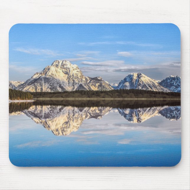 Alaska Mountains Reflection Photo Mouse Mat (Front)