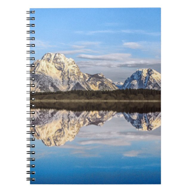 Alaska Mountains Reflection Photo Notebook (Front)
