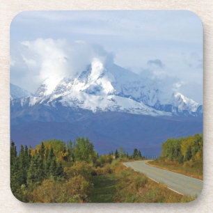 Alaska Mountains Tree Nature Forest Destiny Season Coaster