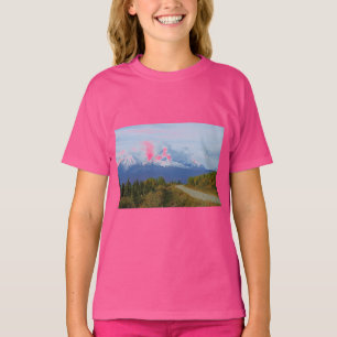 Alaska Mountains Tree Nature Forest Destiny Season T-Shirt