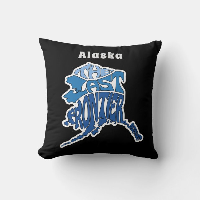 Alaska Nickname Word Art Cushion (Front)