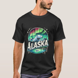 Alaska Northern Lights Aurora Viewing Vacation Ala T-Shirt