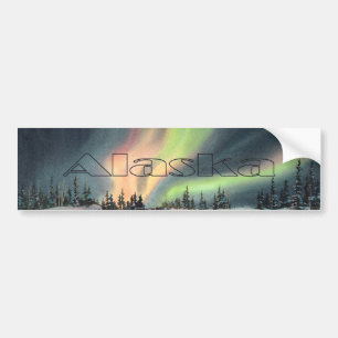 ALASKA NORTHERN LIGHTS by SHARON SHARPE Bumper Sticker