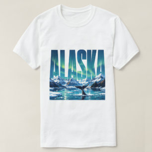 Alaska Northern Lights Mountain Wilderness Adventu T-Shirt