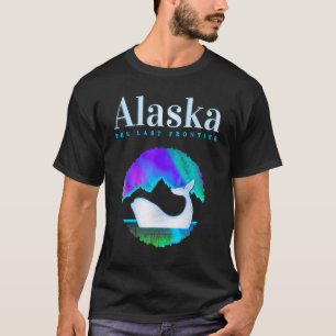 Alaska Northern Lights Orca Whale with Aurora Bore T-Shirt