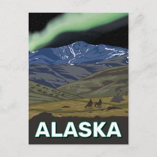 Alaska Northern Lights Postcard