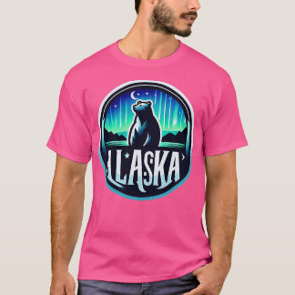 Alaska Nothern Lights Viewing Vacation T-Shirt