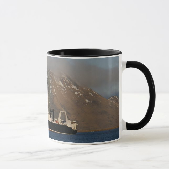 Alaska Ocean, Factory Trawler in Dutch Harbour, AK Mug (Right)