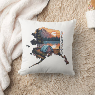 Alaska Outline Camping Cushion