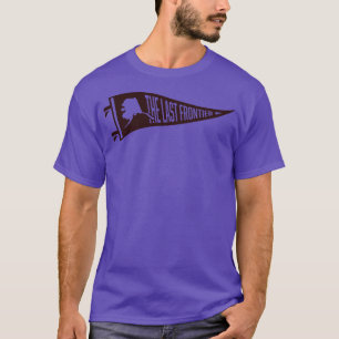 Alaska Pennant The Last Frontier Brown T-Shirt