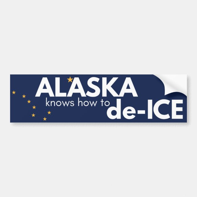 Alaska political bumper sticker (Front)