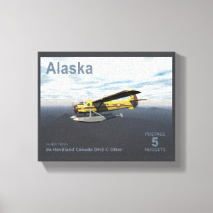 Alaska Postage - de Havilland DH3-C Otter Canvas Print