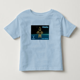 Alaska Postage - Fractal Inuit Hunter Toddler T-Shirt