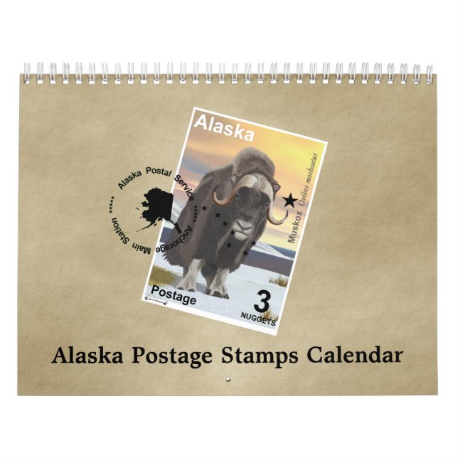Alaska Postage Stamps Calendar (Cover)