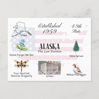 Alaska Postcard | State themes and landmarks