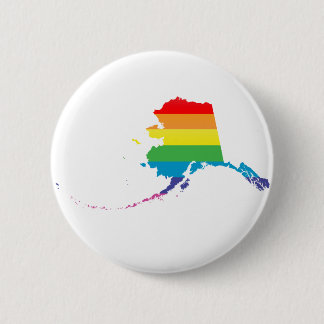 alaska pride. 6 cm round badge