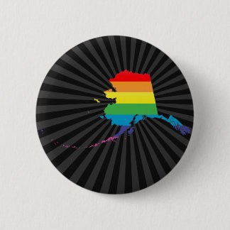 alaska pride. 6 cm round badge